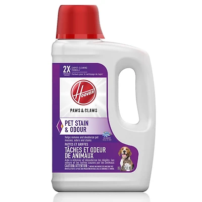 HOOVER® Solution Nettoyante Pour Taches Et Odeurs D’animaux Sur Les Moquettes Solution concentrée 2X