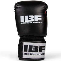 Iron Body Fitness Training Series Boxing Gloves - 8 oz. - Red & Black (IBF)