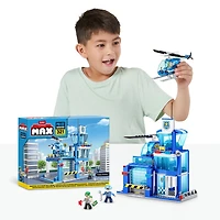 Ensemble de jeu MAX Adventure poste de police (321 pièces) la construction aventure jouet