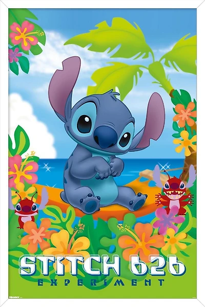 Disney Leroy and Stitch - Beach Wall Poster