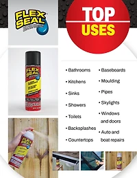 Flex Seal Aerosol noir 14 oz Scellant caoutchouté imperméable