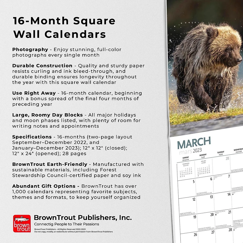 Canadian Geographic Wildlife 2023 Square
