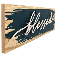 BLESSED WIRE PLAQUE - NAVY