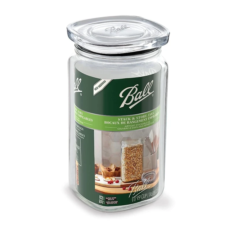 Ball Stack & Store Half-Gallon Glass Storage Jar
