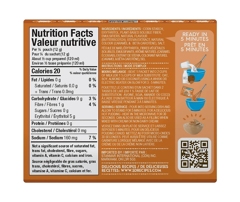 Simply Desserts - Butterscotch Pudding, 48g, Simply Desserts - Butterscotch Pudding, 48g