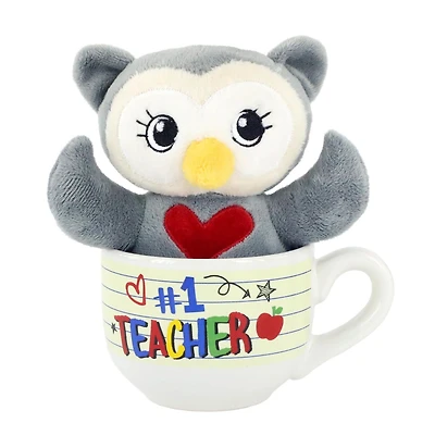 Tout pour Célébrer Saint-Valentin Tasse Avec Peluche - Hibou