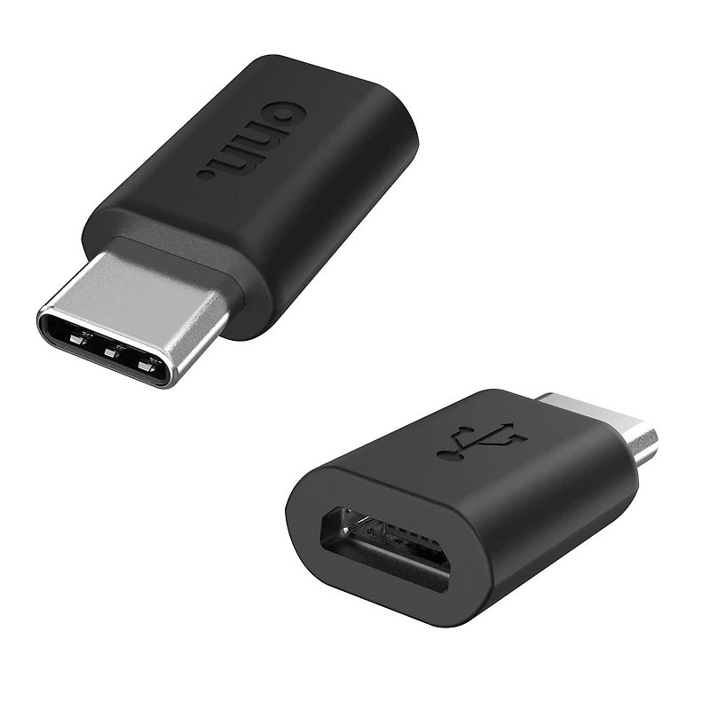 onn. Hi-Speed Micro-USB to USB-C Adapter