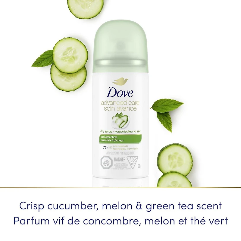 Dove Advanced Care Cool Essentials Dry Spray Antiperspirant, 28 g Antiperspirant