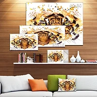 Impression sur toile « Eyes With Fire » Design Art