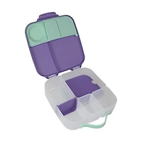 b.box - 5-Compartment Bento Style Lunch Box for Kids, Toddlers, Children, BPA-Free Food Storage Container with Cooler Pack, ON-The-GO Food Box with Handles Included Custom Divider