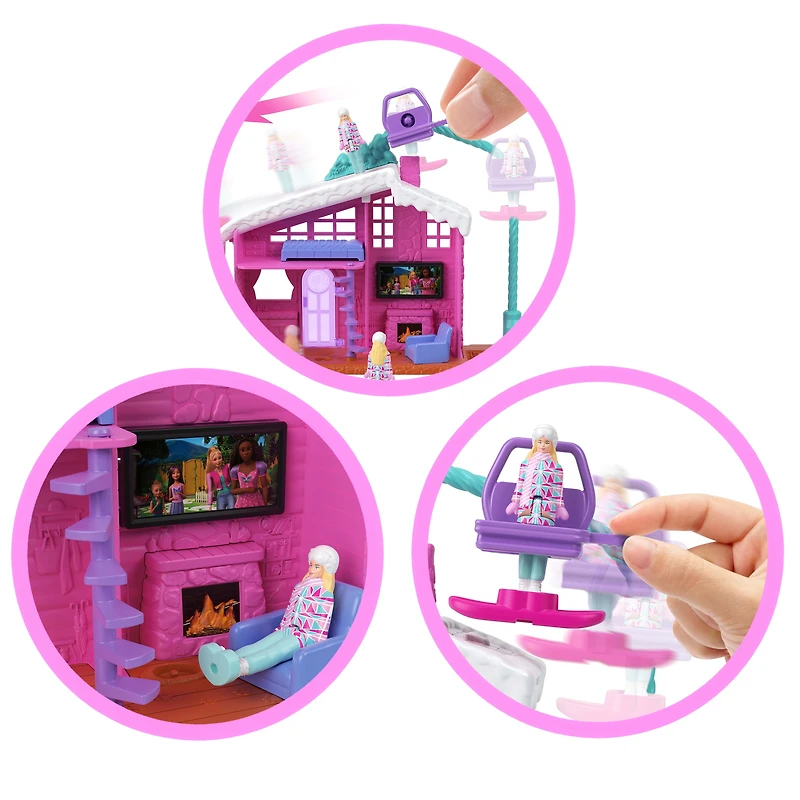 Barbie Mini Barbie Land Doll House Playsets with 1.5-Inch Doll, Furniture & Accessories (Styles May Vary)