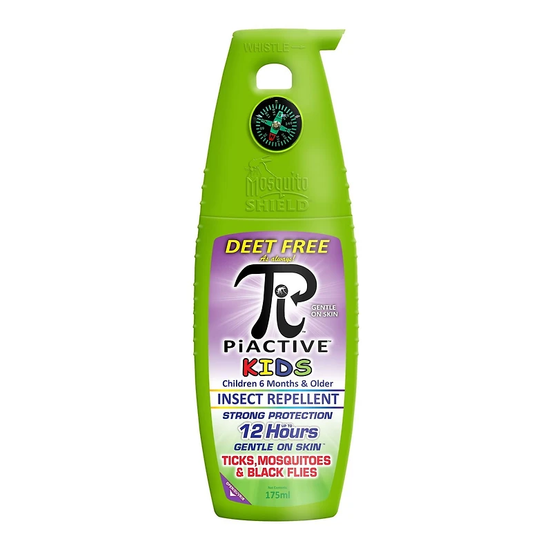 PiACTIVE™ Kids 12-Hour DEET-FREE Insect Repellent Pump Spray, 175ml, DEET FREE insect repellent