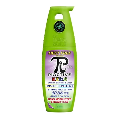 PiACTIVE™ Kids 12-Hour DEET-FREE Insect Repellent Pump Spray, 175ml, DEET FREE insect repellent