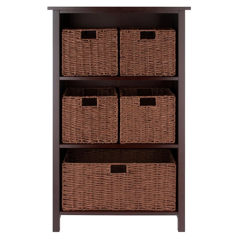 Milan 6pc Storage Shelf with Basket Set