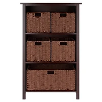 Milan 6pc Storage Shelf with Basket Set
