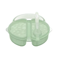 Dr. Brown’s™ Travel Fresh™ Divided Bowl and Soft-Tip Spoon Set with Travel Lid, BPA Free