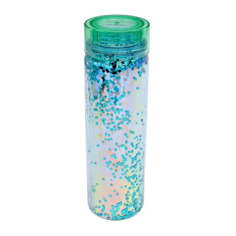 Mainstays Plastic Doublewall Water Bottle Green