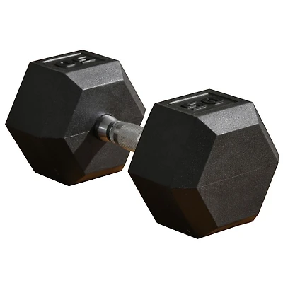 Soozier 50lbs Rubber Dumbbells Weight Set for Body Fitness Training Home Office