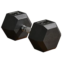 Soozier 50lbs Rubber Dumbbells Weight Set for Body Fitness Training Home Office