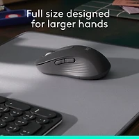 Logitech Signature M650 L Souris Sans Fil Grande Taille, Pour Mains Larges, Graphite