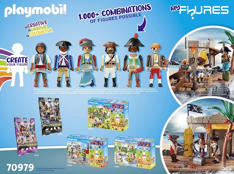 Playmobil My Figures: Island of the Pirates, 1000 figure combinations