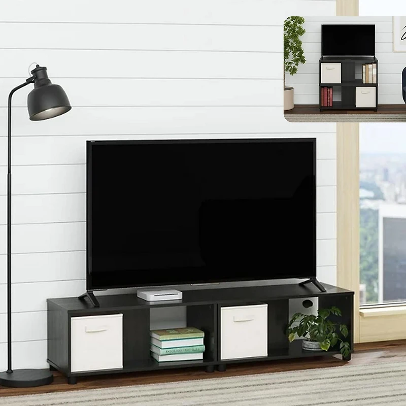 Mainstays Expandable Side-by-Side or Stacking TV Stand, TV Stand