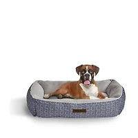 Vibrant Life Lounger Pet Bed, Large, Black Geo 36" x 27"