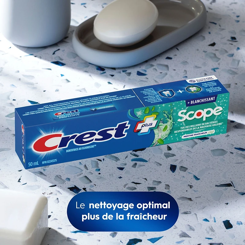 Crest Complete Whitening Plus Scope Minty Fresh Toothpaste, 120 mL