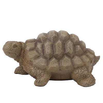 Better Homes & Gardens Turtle Statue, 9.3inL x 6.5in W x 4.75in H Brown Turtle Statue