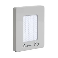 "Dream Big" Expression Mini Frame with 2.5 x 3.5in Photo Opening Gray, 4.02 x 5 x .625in