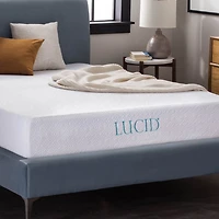 Lucid 10 Inch Dual-Layered Gel Memory Foam Mattress, Twin