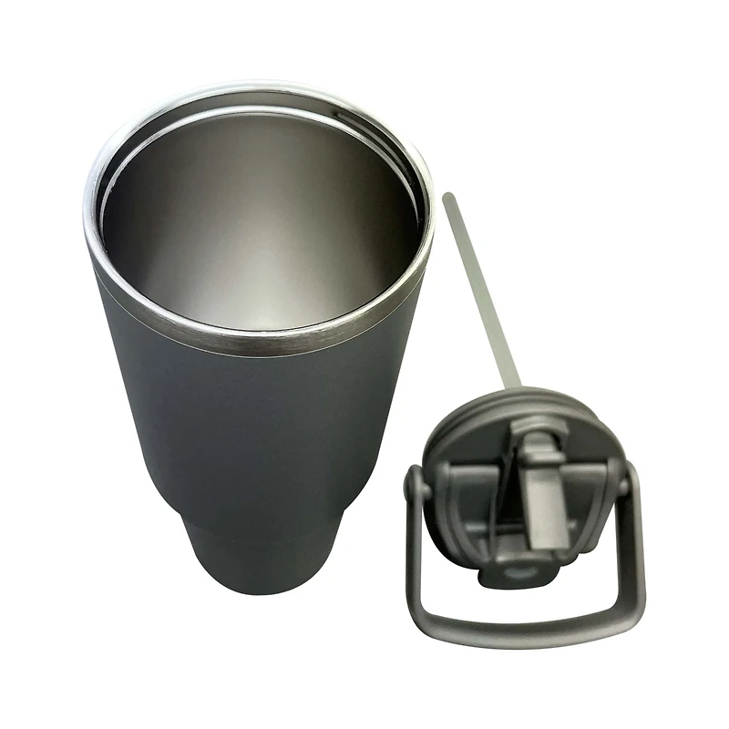MAINSTAYS 30OZ STAINLESS STEEL TUMBLER GREY, 30OZ STAINLESS STEEL TUMBLER GREY