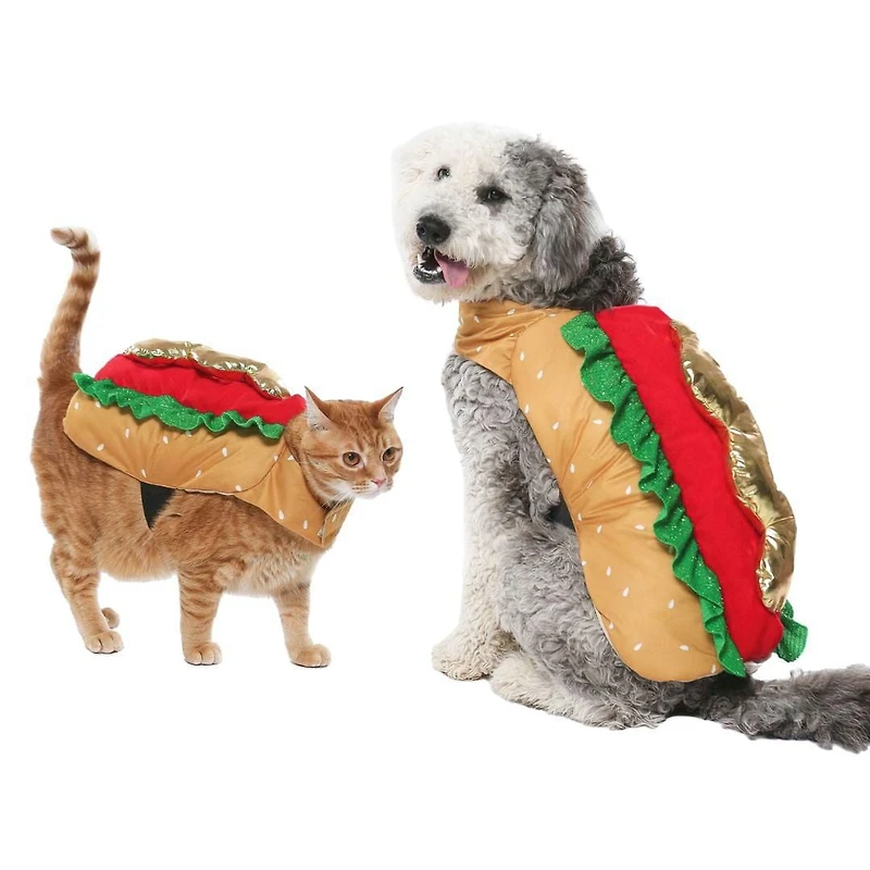 Costume d'Halloween Way to Celebrate pour animal de compagnie: Hot-Dog, taille XS-XL