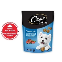 Gâteries pour chiens CESAR BAKIES, petits chiens adultes, saveur de contre-filet 180 - 550g