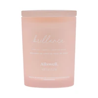 Bougie spa parfumée à la cire de noix de coco 15 oz Allswell, Brillance (Vanille + Poire + Noix de coco) Mélange de cire de noix de coco