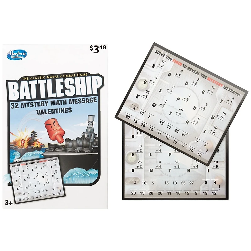Battleship Valentines Cards, 32 Count, Classroom Exchange Cards