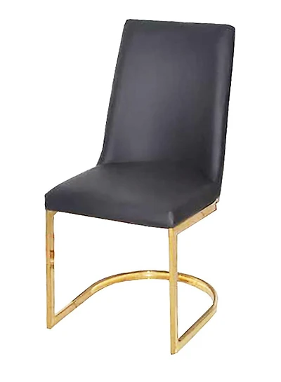 Chaise de salle à manger canadienne Ohio noire (Ensemble de 2)