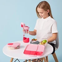 b.box - Boîte à déjeuner de style Bento à 5 compartiments pour enfants, tout-petits, enfants, récipient de stockage des aliments sans BPA avec sac isotherme, boîte alimentaire à emporter avec poignées