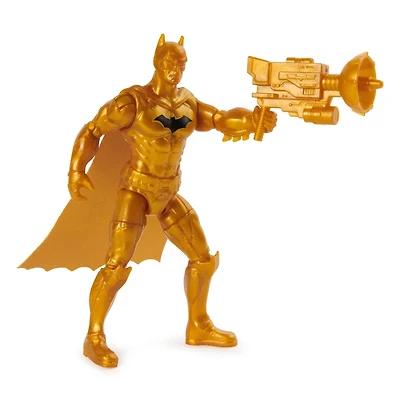 DC Comics, Metallic Rebirth Batman Action Figure, 2 Mystery Accessories, 4-inch, Kids Toys for Boys and Girls Ages 3+