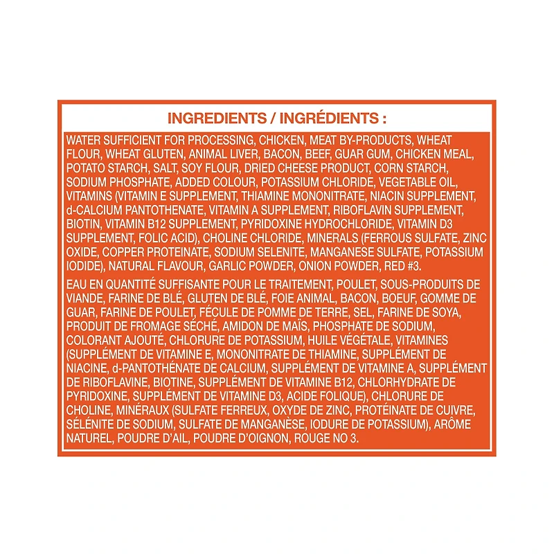 Nourriture humide pour chiens Saveur de bacon et de cheeseburger Ol’ Roy 374 g