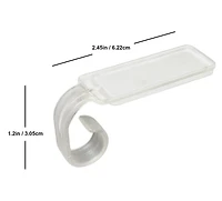 Simple Living Solution MaxPro Sticky Mantel Hooks 8 Clips en plastique adhésifs saisonniers à brins légers – Transparent F. avec toutes lumières