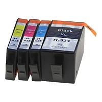 L-ink Ensemble de Cartouches à Jet d'encres Compatibles 934 / 935XL (Noir, Cyan, Magenta, Jaune)