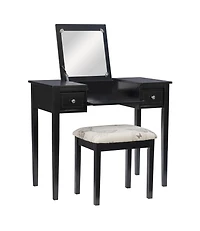 Ensemble de coiffeuse Joanna papillon noir