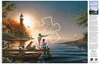 Buffalo Games From Sea to Shining Sea Puzzle imbriqué de 1000 pièces pour adultes de 14 à 99 ans