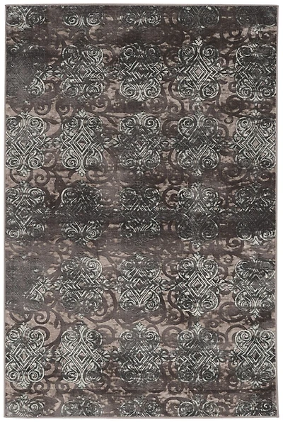 Vintage Trellis Grey & Blue 2' x 3' Accent Rug