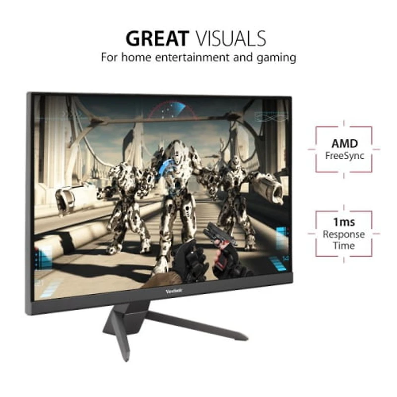 ViewSonic Entertainment VX2467-MHD 24", 1920 x 1080, Black, VX2467-MHD
