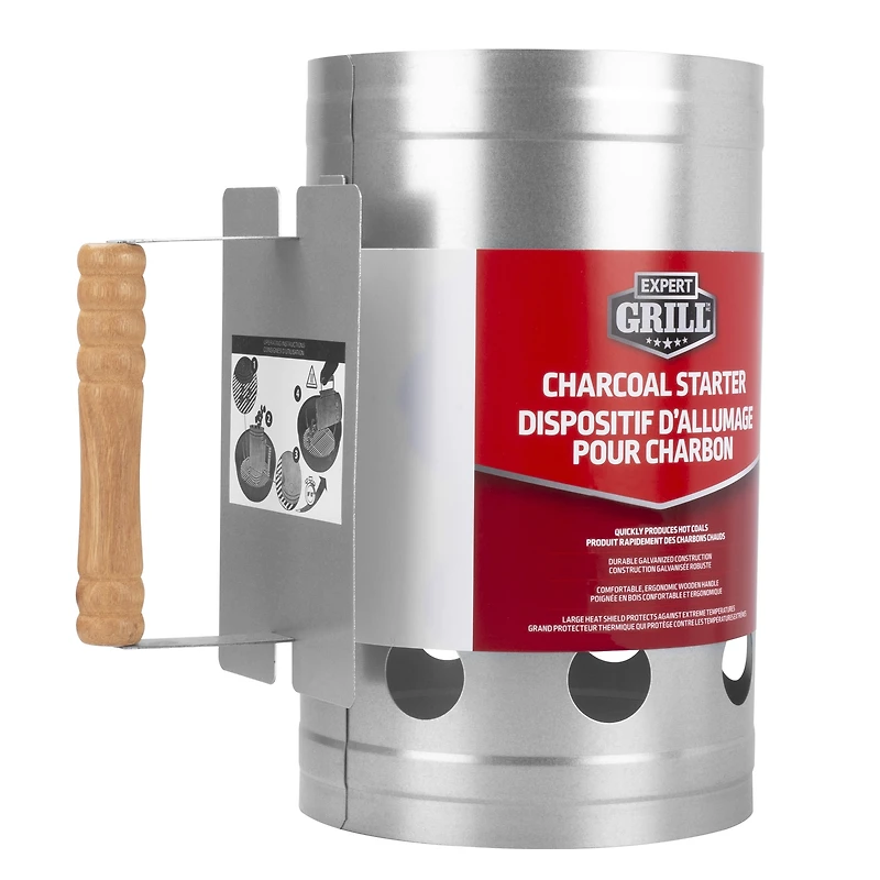 EXPERT GRILL PL Heavy Duty Deluxe Charcoal Chimney Starter, CHARCOAL STARTER