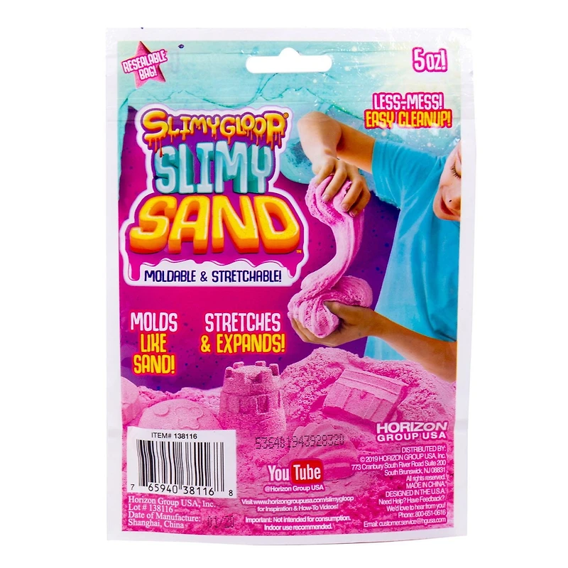 SLIMYGLOOP® SLIMYSAND rose, sac réutilisable de 142 g