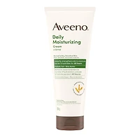 Crème hydratante quotidienne™ Aveeno avec avoine prébiotique et beurre de karité, pour peau sensible et normale à sèche, hydrate le visage pendant 48 heures, sans parfum et non comédogène 206 g