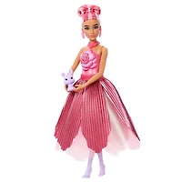 Barbie Poupée PÉTALS POP Rose et Accessoires